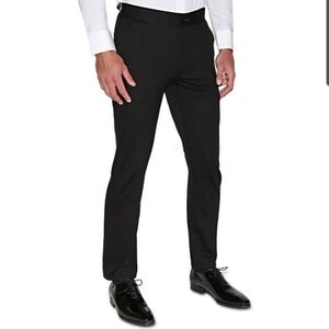 State And Liberty Athletic Fit Stretch Tuxedo Pants Black 38
